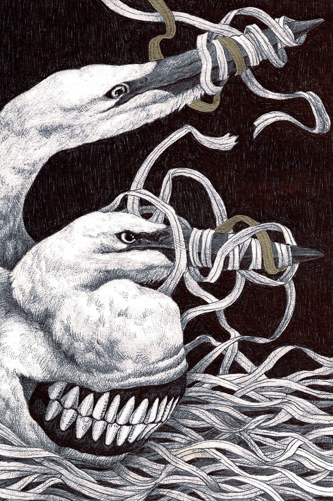 Original artwork GREAT HERONS