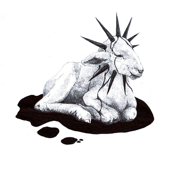 Tattoo design - Melancholy lamb