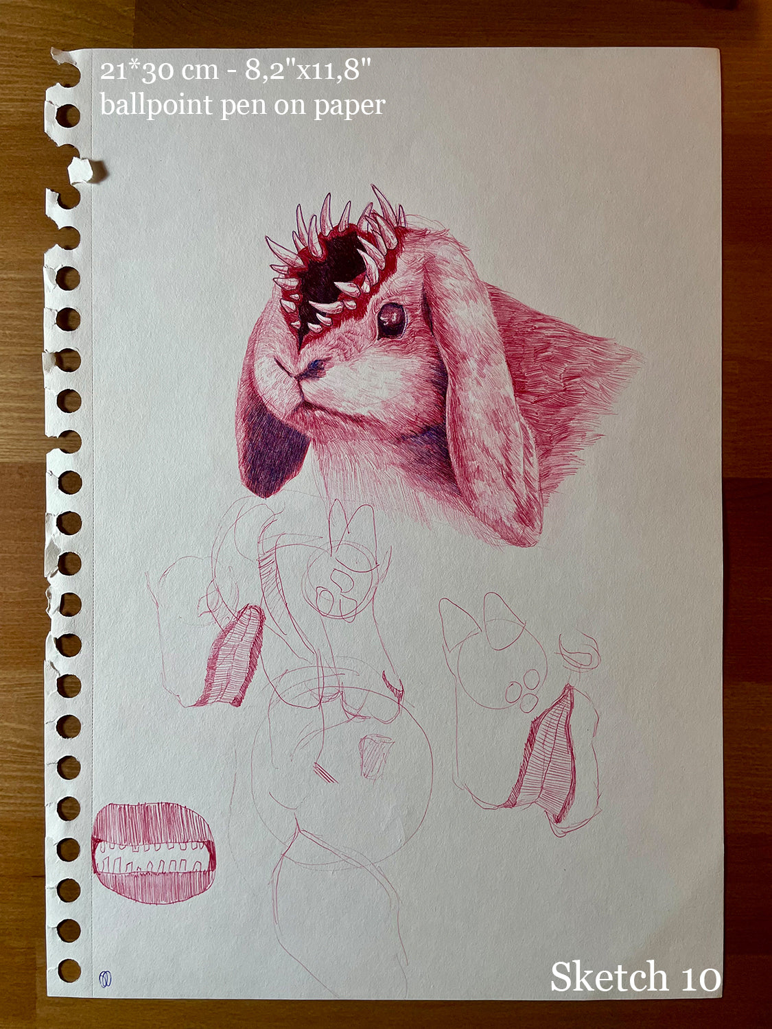 Selection of sketches and unfinished works
