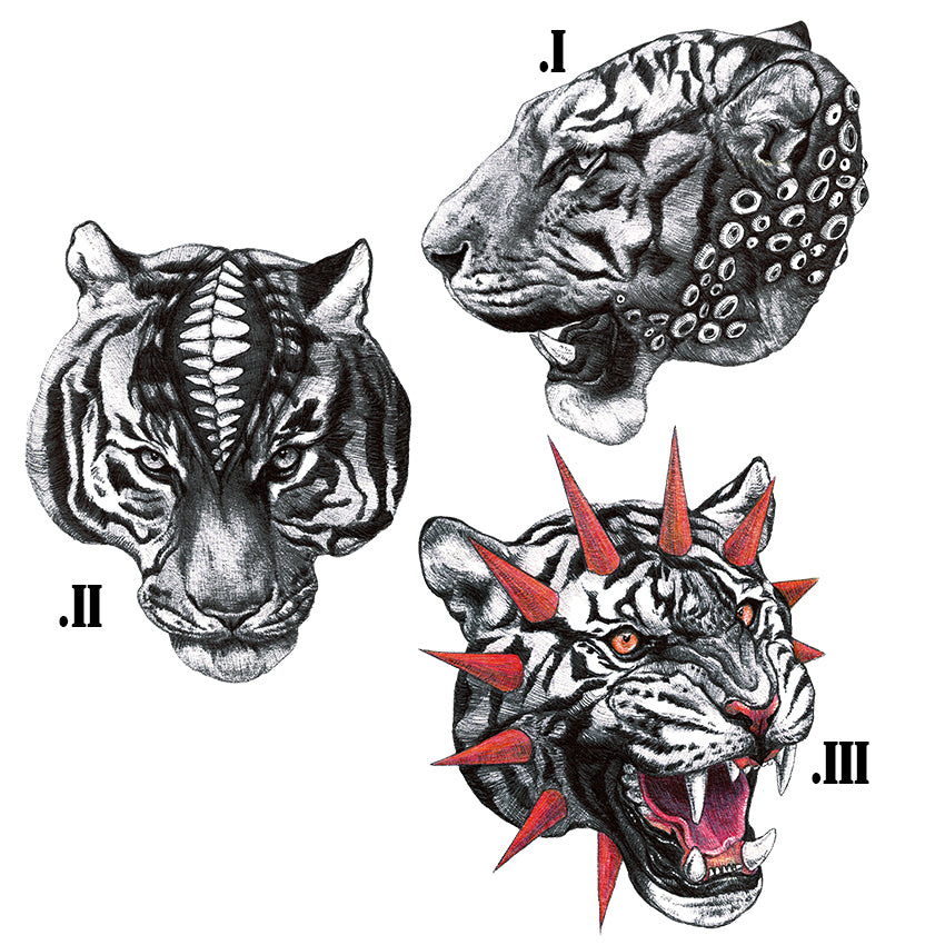 Tattoo design - Tigers sheet